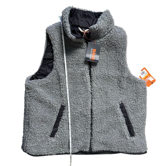 BASS OUTDOOR Women's Reversible Zip-Front Vest BLACK/GRAY NWT SIZE S - Picture 13 of 13
